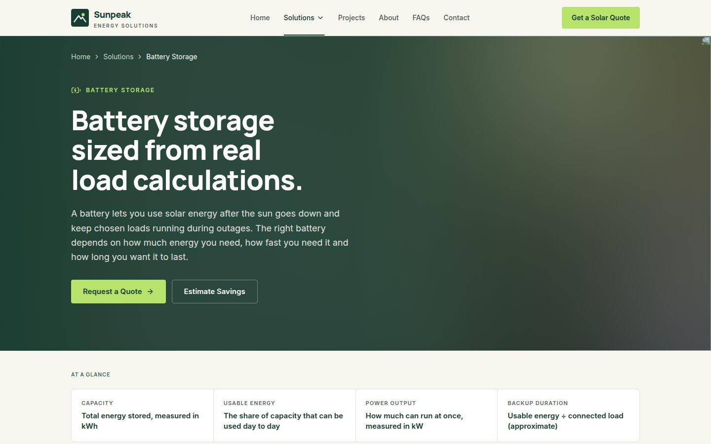 A solution page with a photographic header